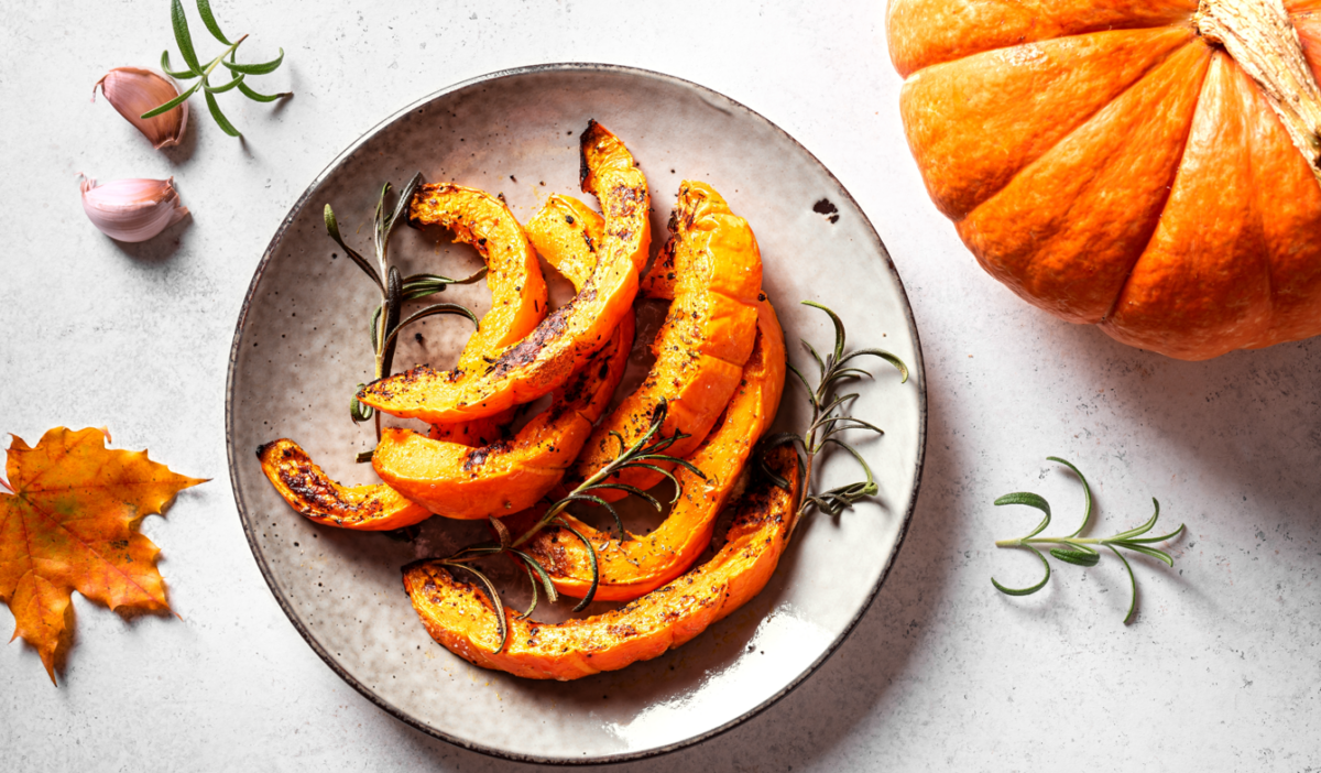 Calabaza en freidora de aire