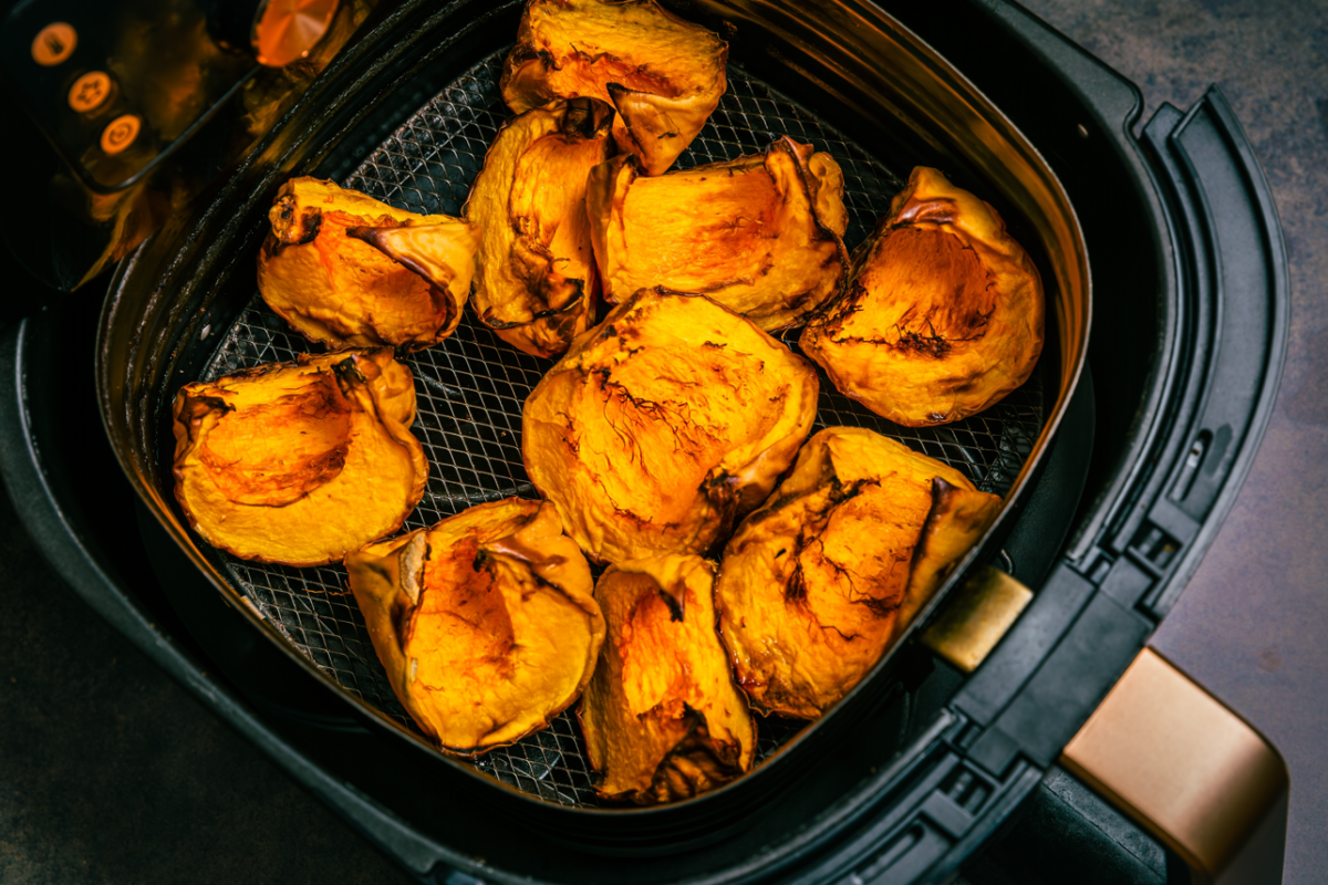 Calabaza en freidora de aire