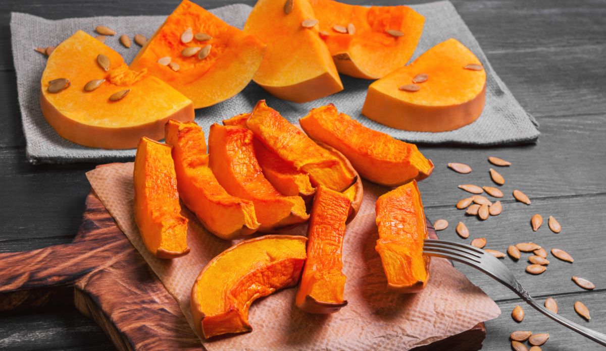 Calabaza en freidora de aire