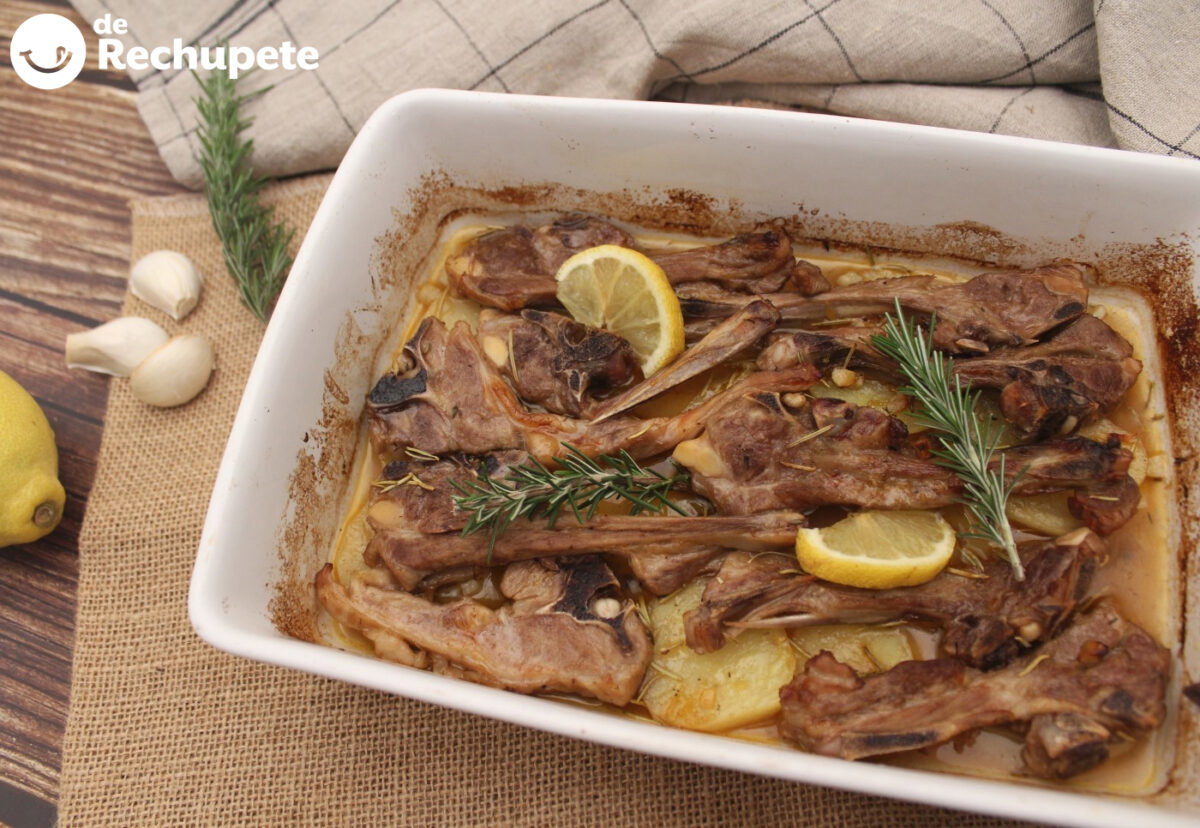 Chuletas de cordero al horno. Un plato ideal para cualquier ocasión