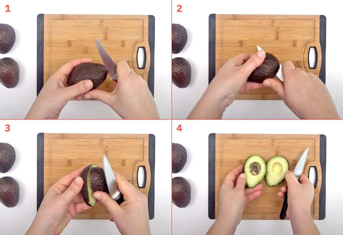 Cómo abrir un aguacate