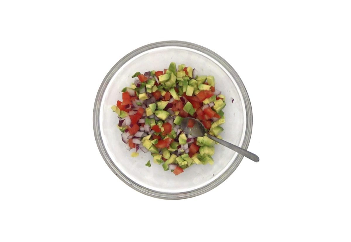 Ensalada de pulpo y aguacate paso a paso