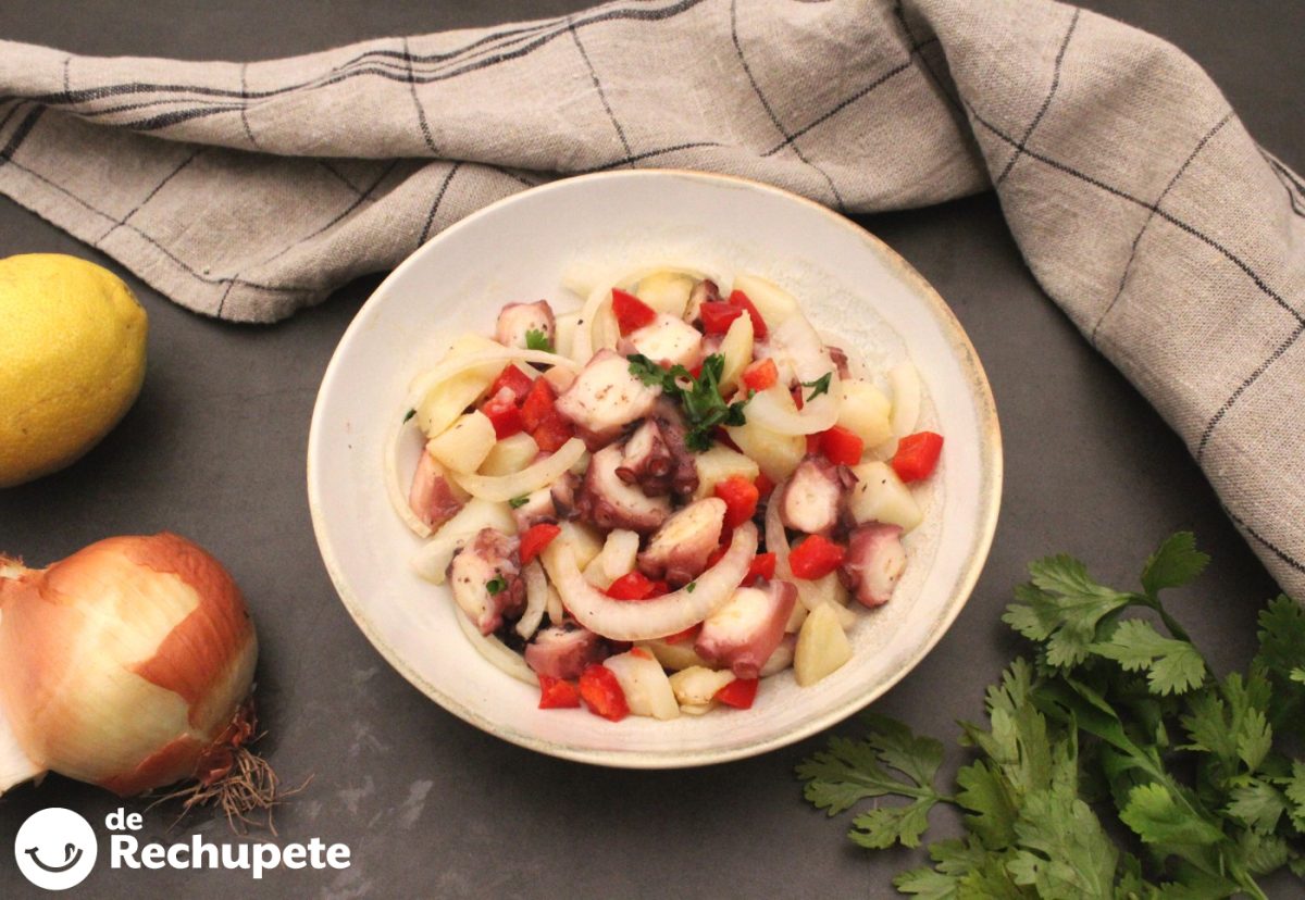 Cómo hacer una ensalada de pulpo y patata