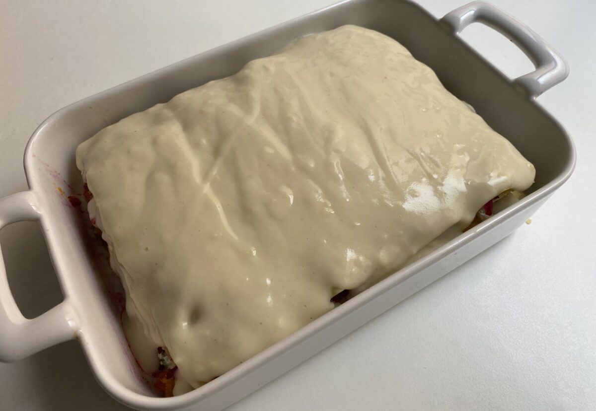 Lasaña arcoíris. Una receta llena de sabor y verduras