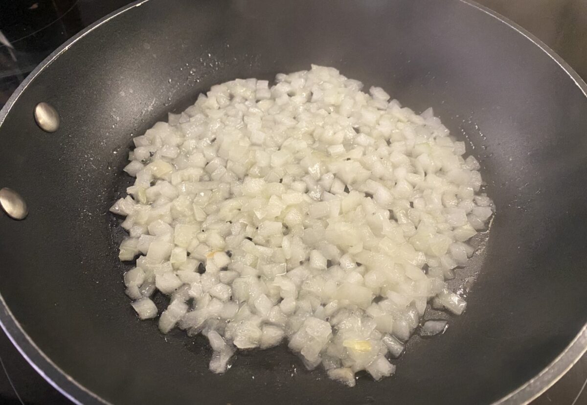 Pudin de merluza y gambas paso a paso