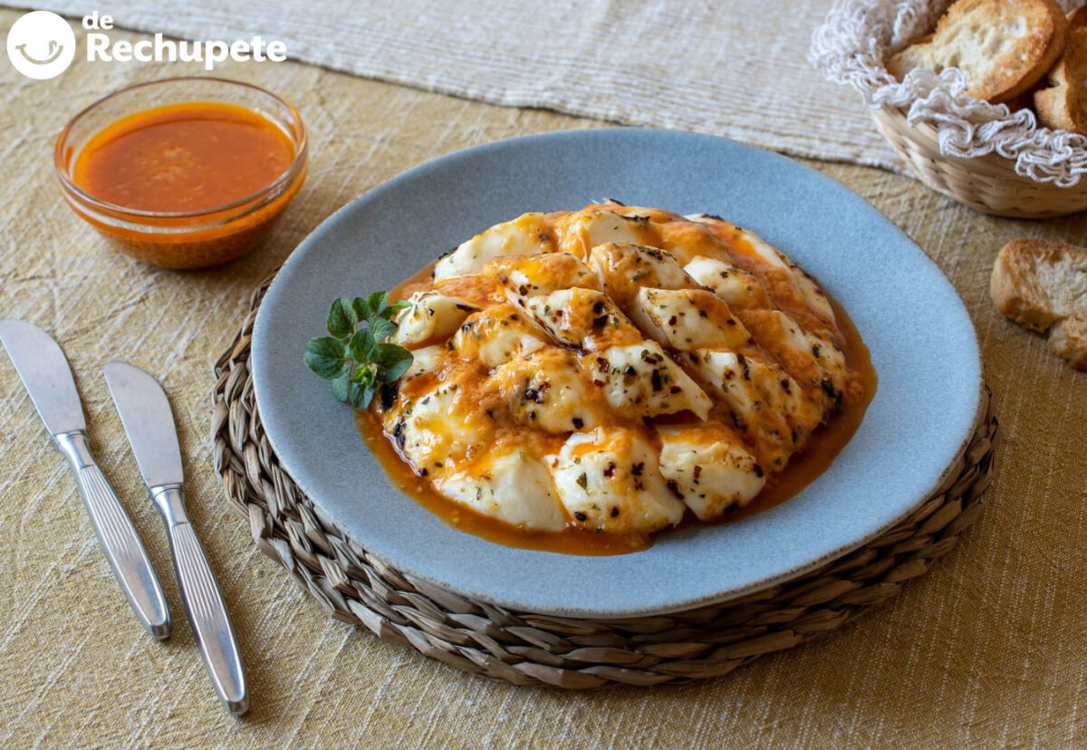Queso asado canario con mojo picón paso a paso