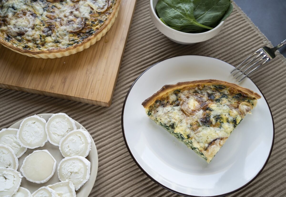 Quiche de espinacas y queso paso a paso