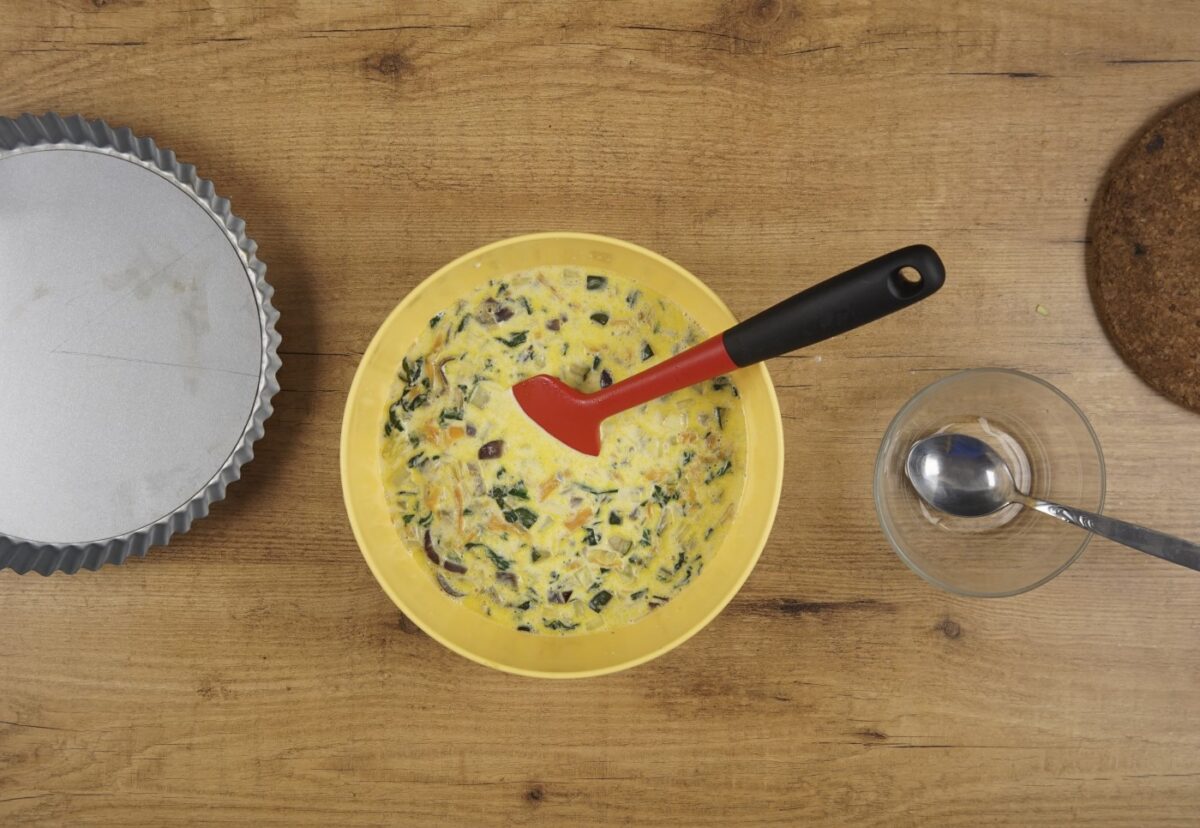 Quiche de verduras y queso. Una rica receta