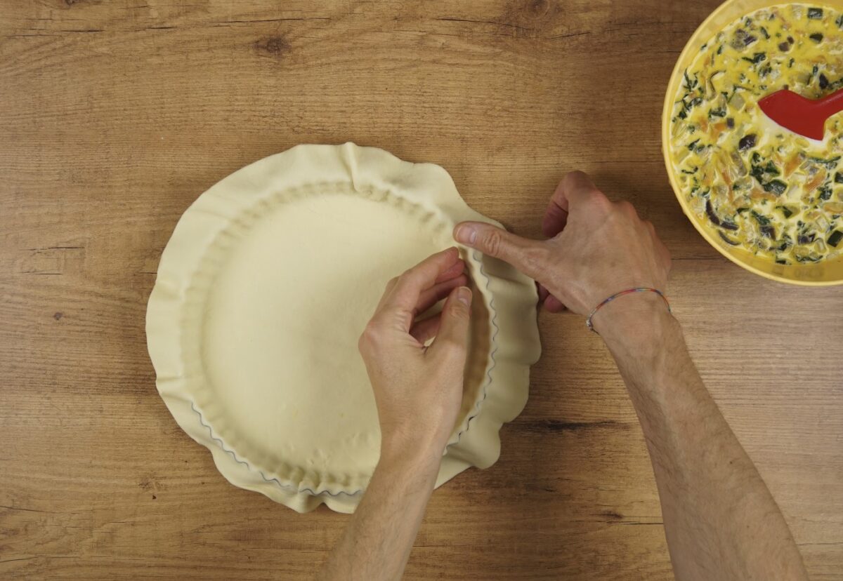 Quiche de verduras y queso. Una rica receta