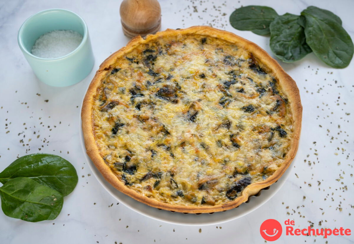 Quiche de verduras y queso. Una rica receta fácil y saludable