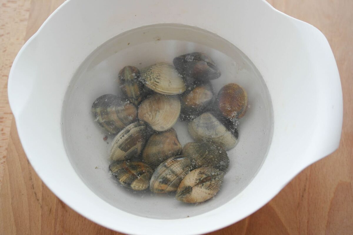 alcachofas con almejas paso 2
