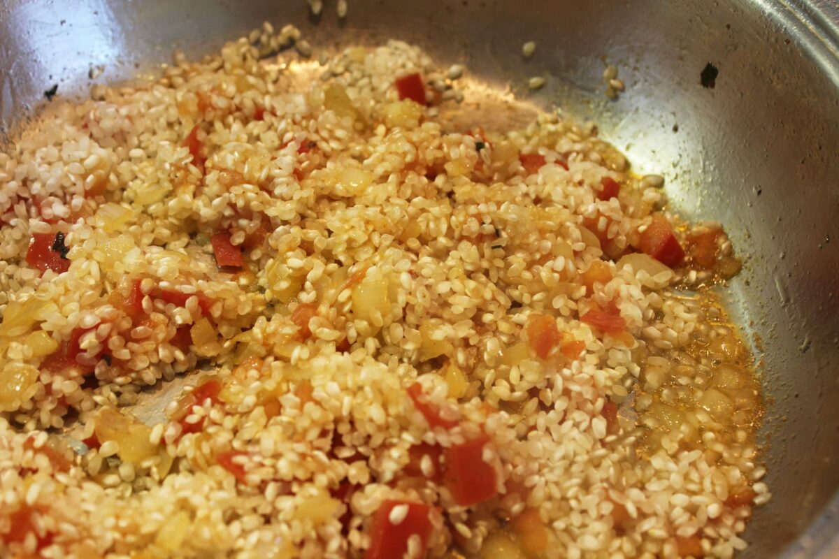 arroz con alcachofas paso 6