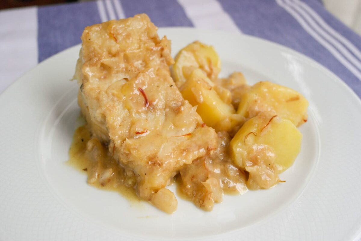 bacalao al azafrán paso 11