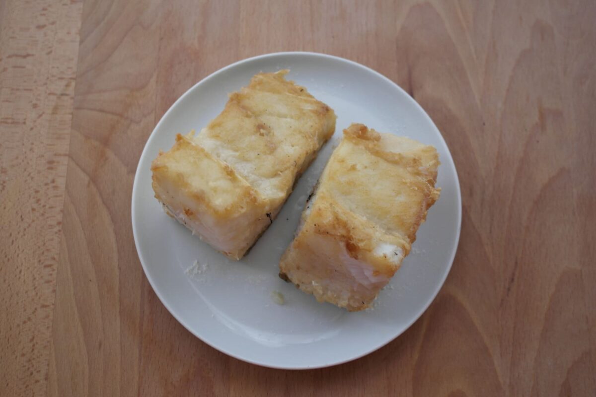 bacalao al azafrán paso 5