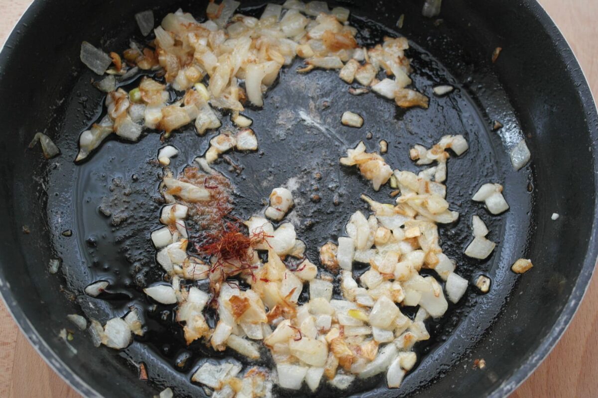 bacalao al azafrán paso 8