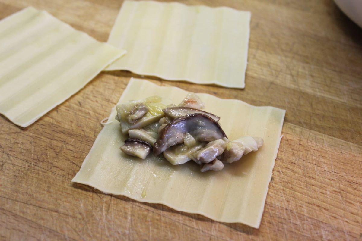 canelones de boletus y panceta paso 11