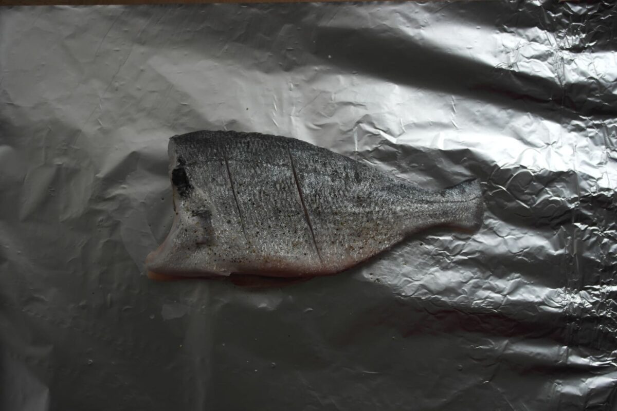 dorada al papillote con verduritas paso 3