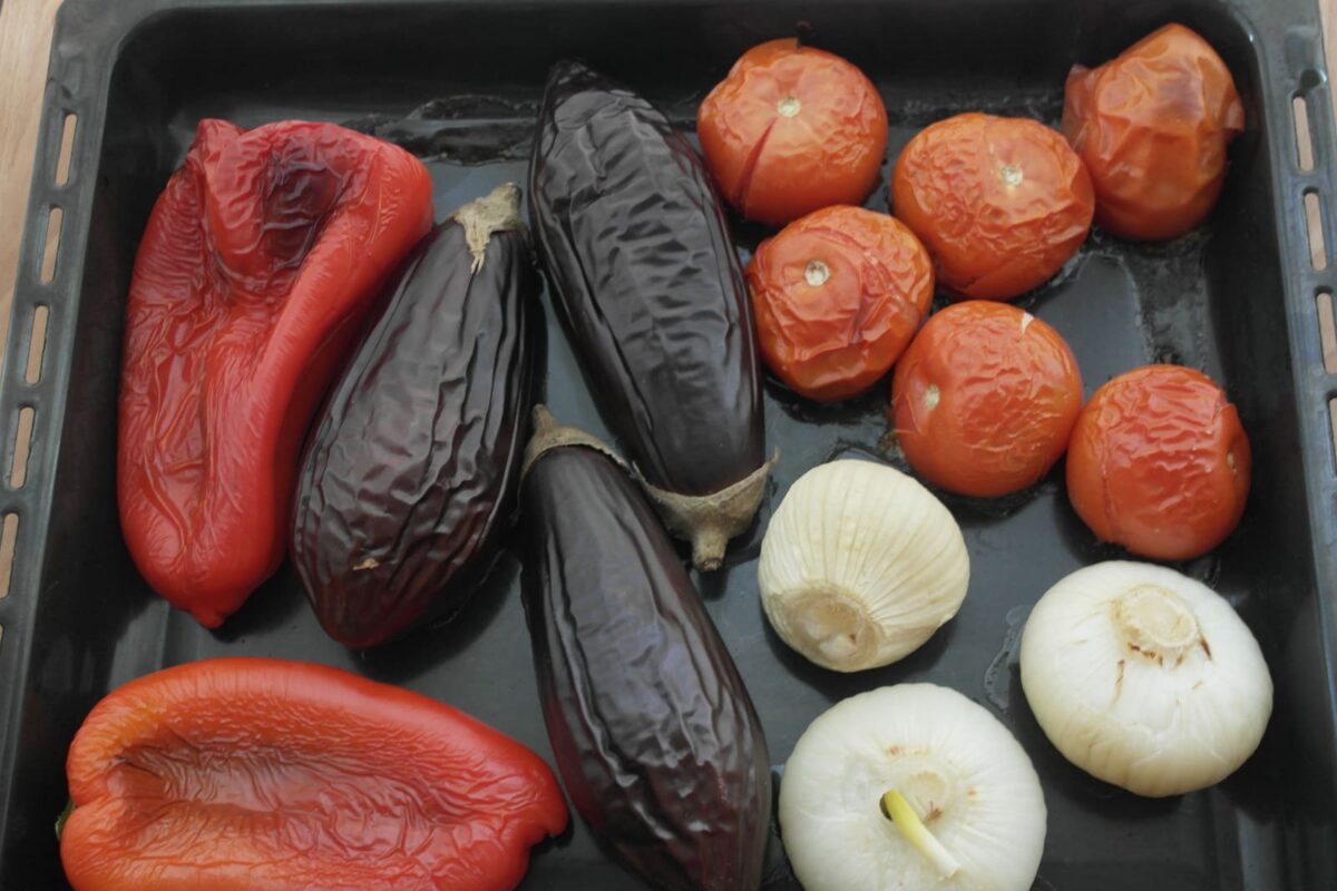escalivada de verduras asadas paso 3