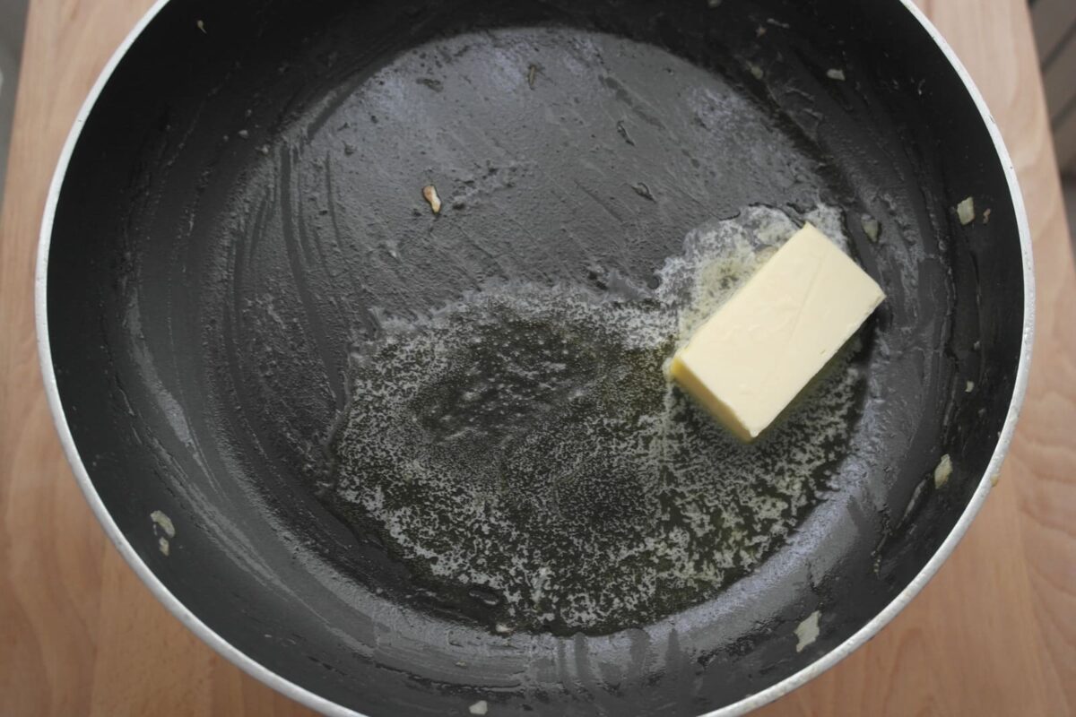 lasaña de bacalao y langostinos paso 11