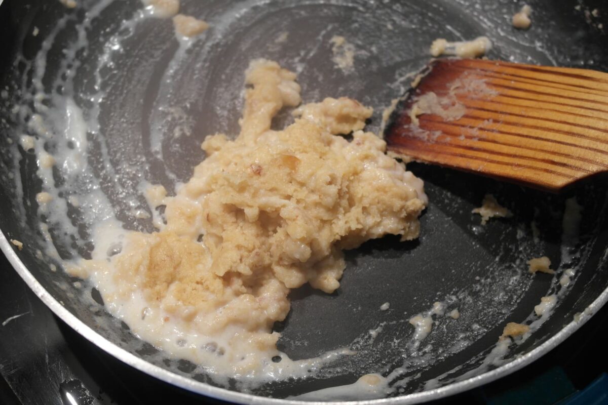 lasaña de bacalao y langostinos paso 14