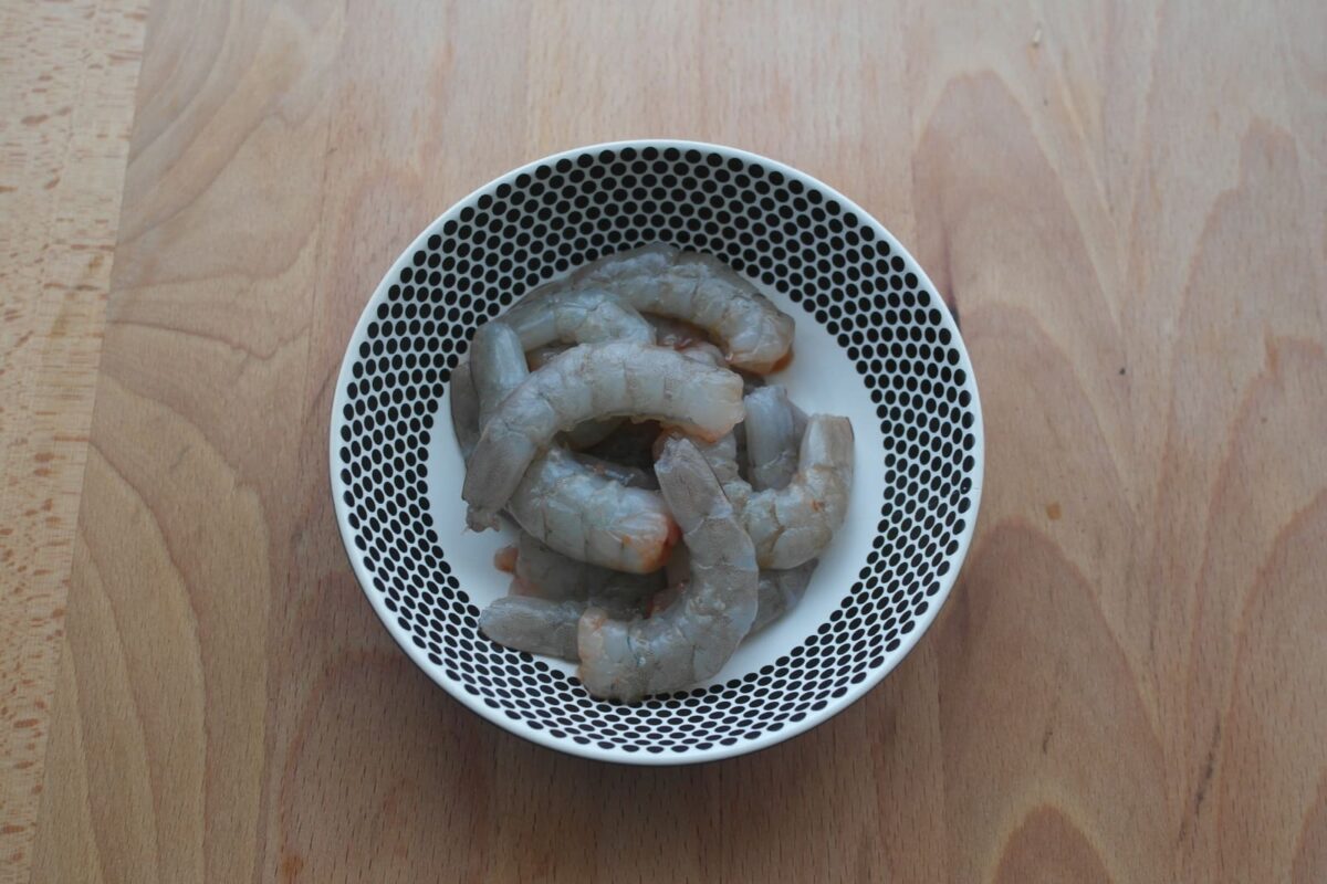 lasaña de bacalao y langostinos paso 3
