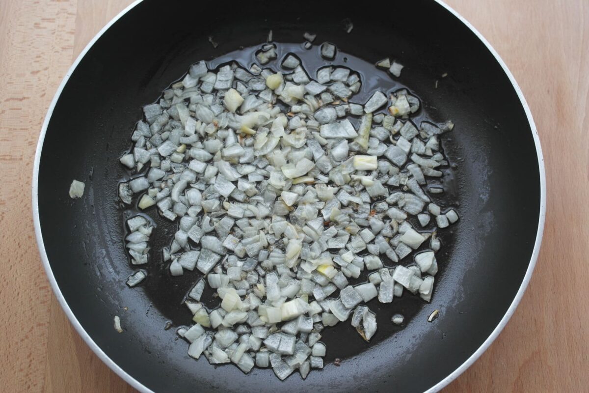 lasaña de bacalao y langostinos paso 6