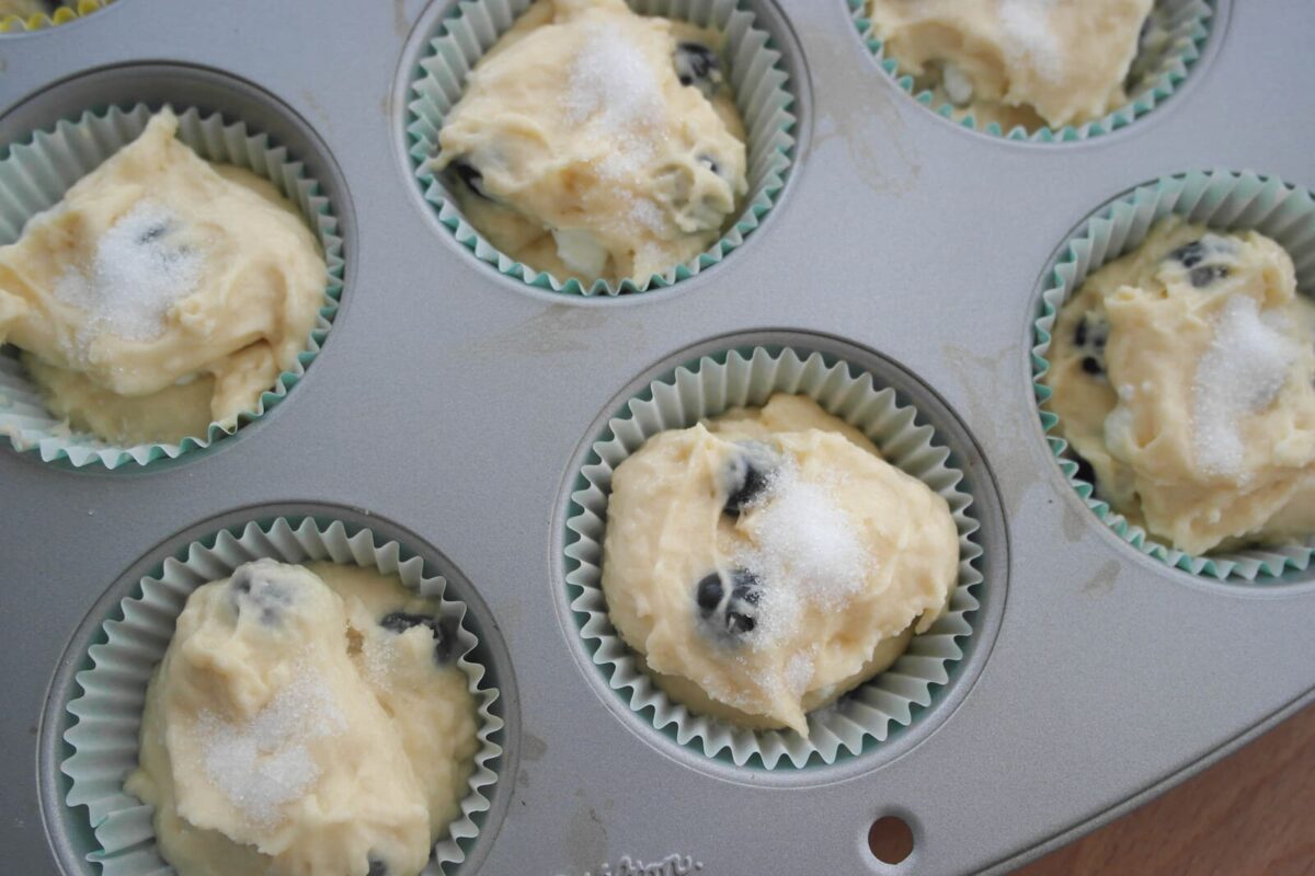muffins de arndanos y queso paso 14
