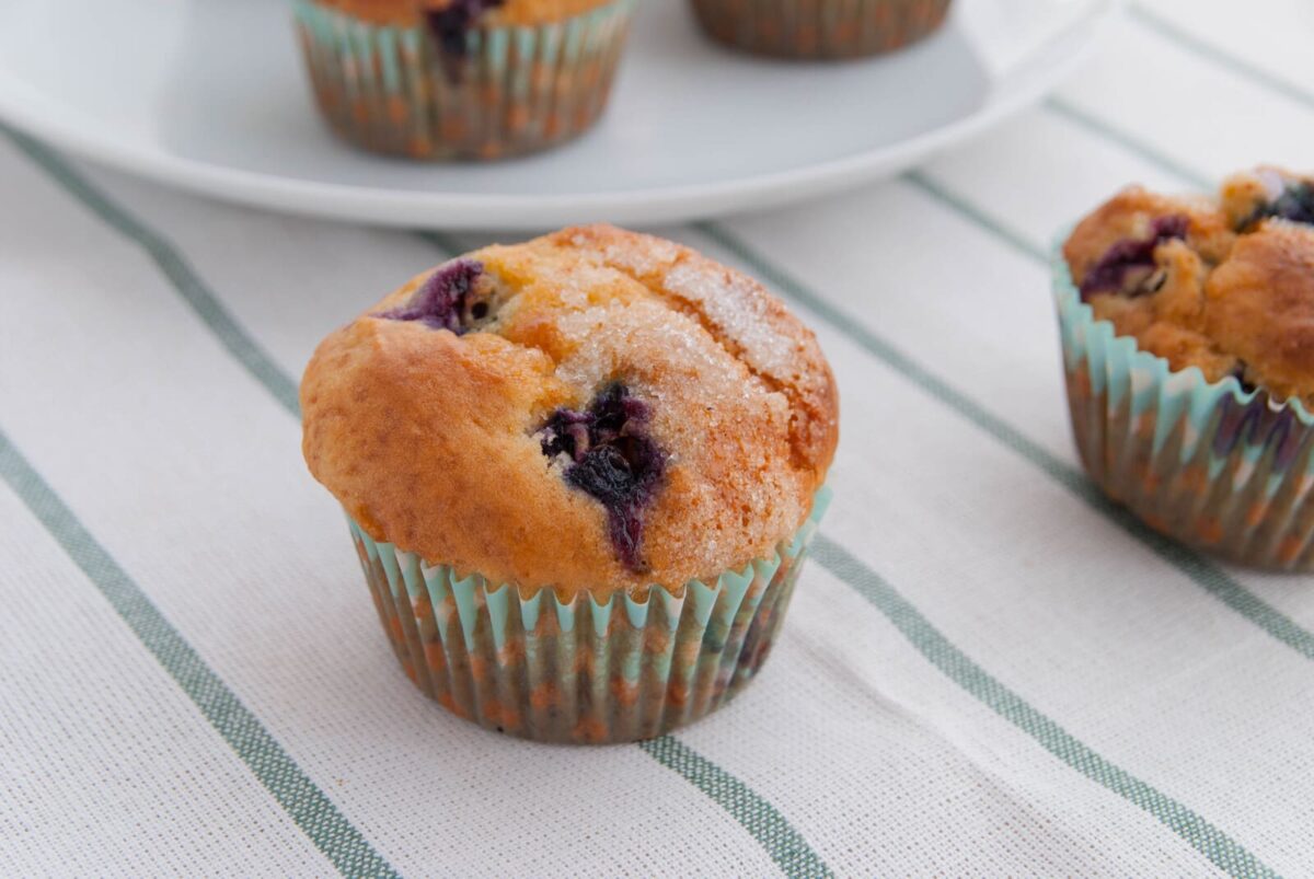 muffins de arndanos y queso paso 15