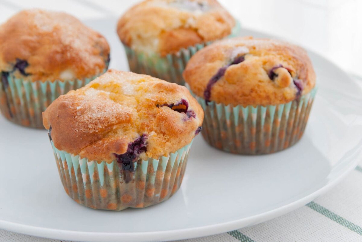muffins de arndanos y queso paso 16