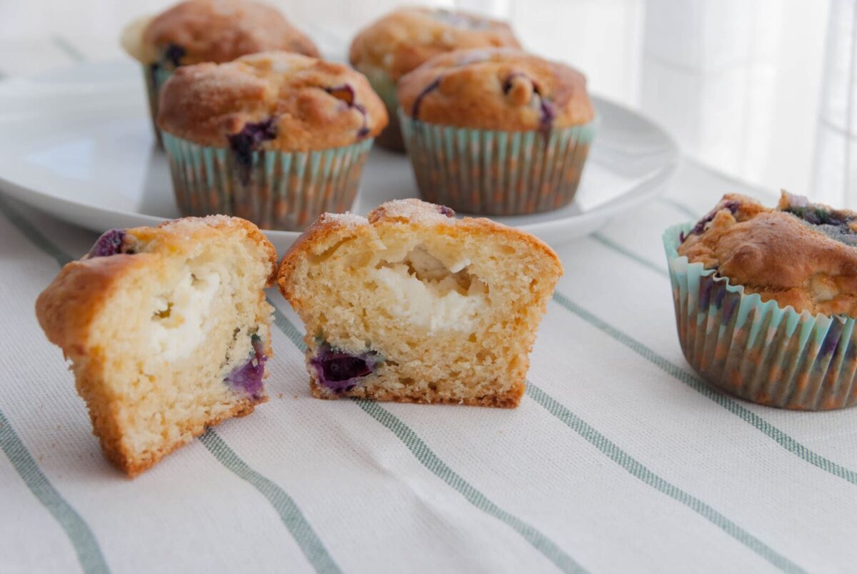 muffins de arndanos y queso paso 17