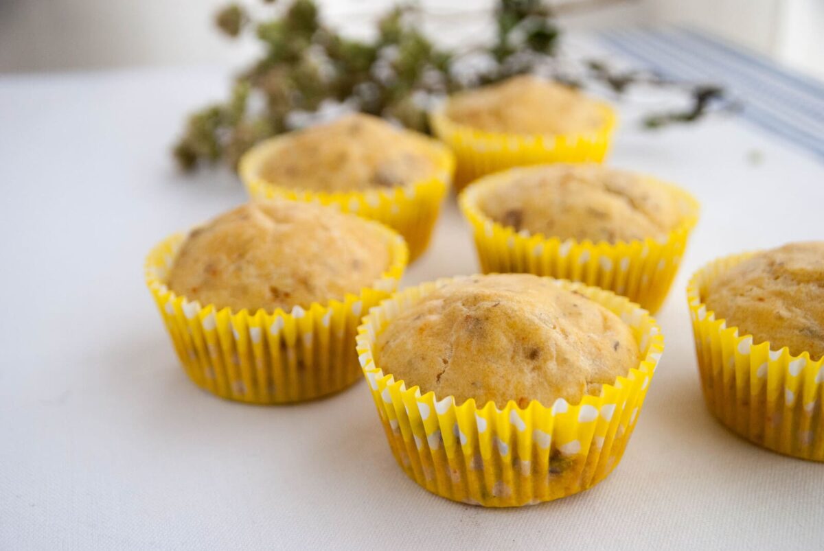 muffins salados con tomate seco paso 10