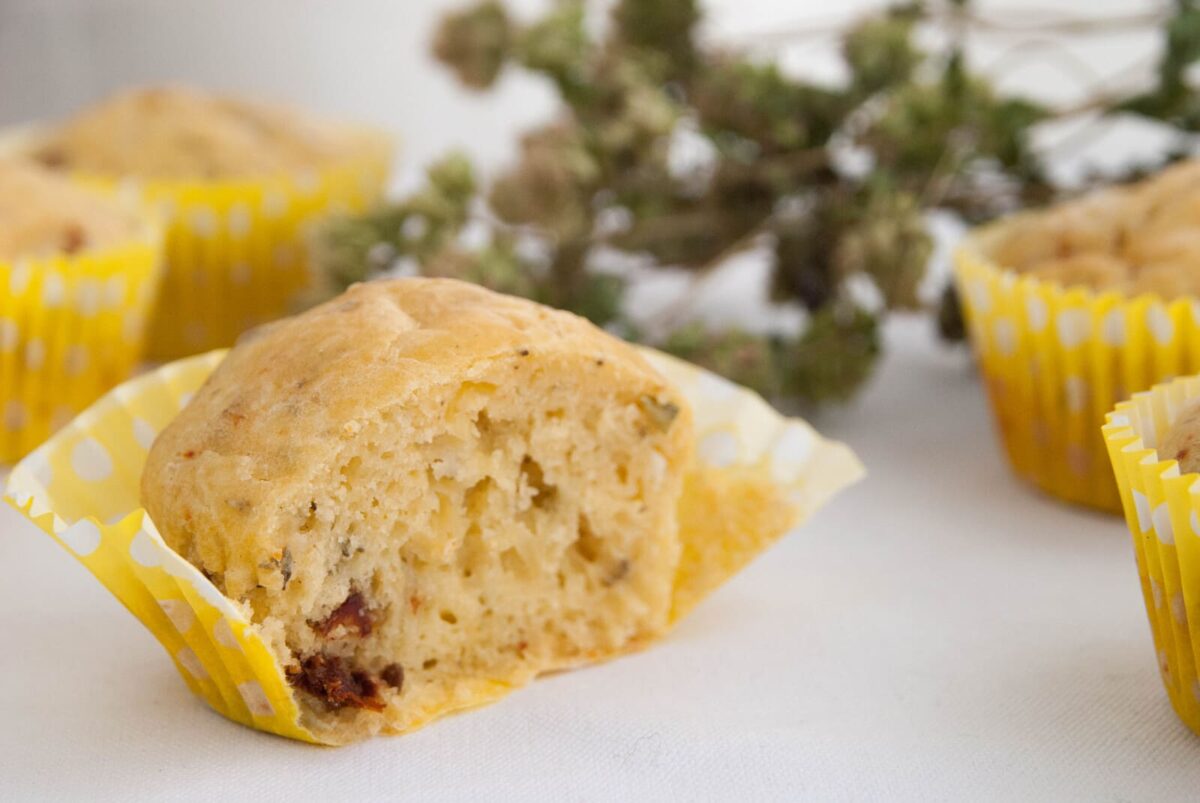 muffins salados con tomate seco paso 12