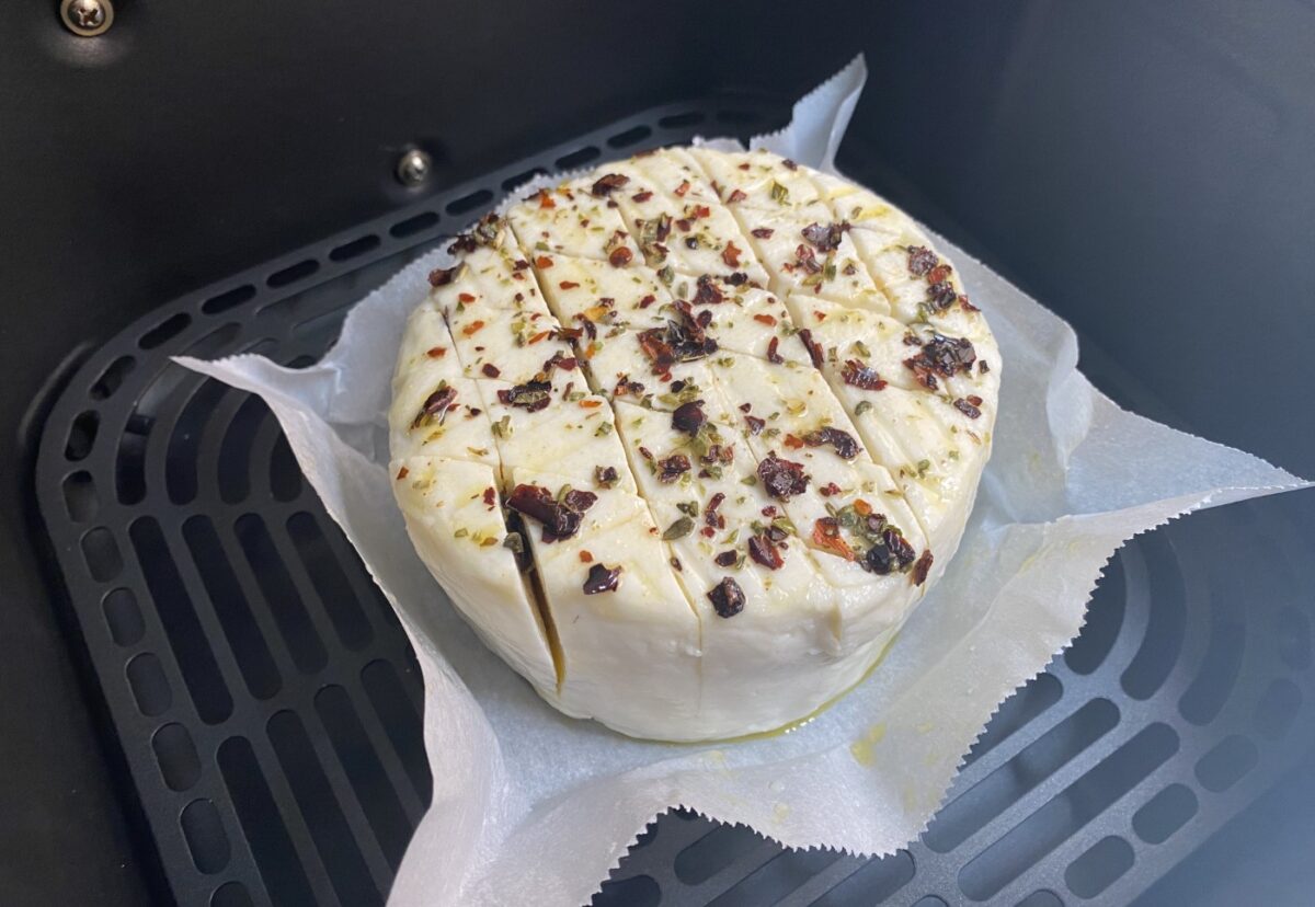 Queso asado canario con mojo picón paso a paso