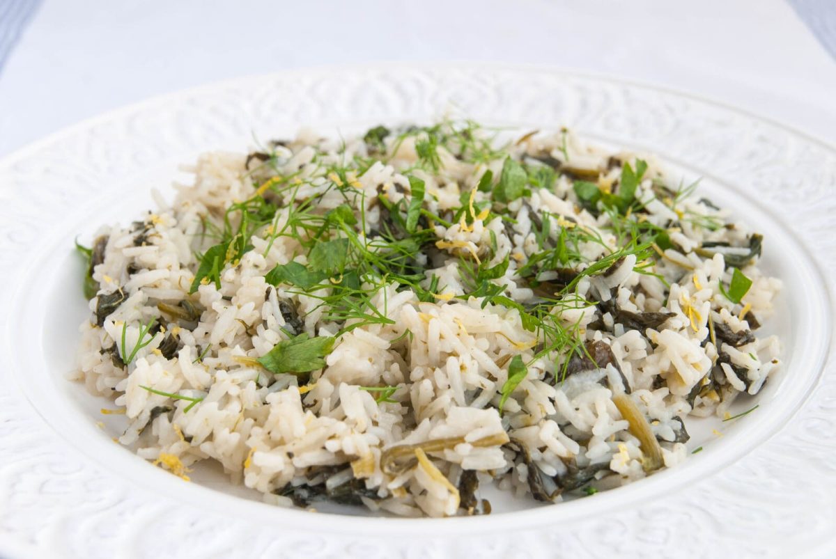 spanakorizo arroz con espinacas receta griega paso 10