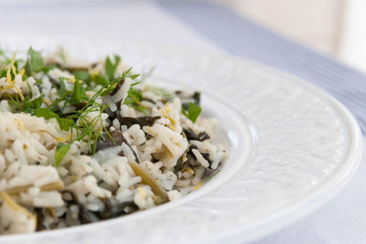 spanakorizo arroz con espinacas receta griega paso 11