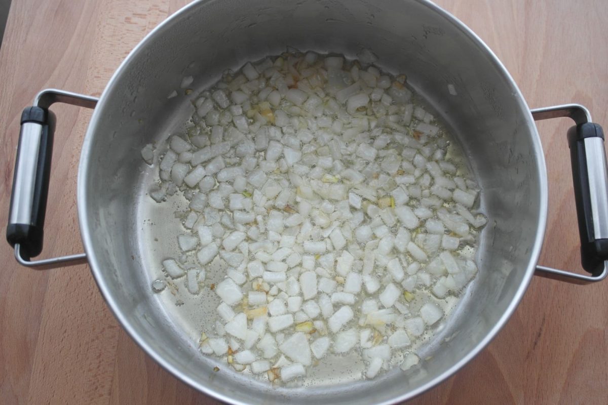 spanakorizo arroz con espinacas receta griega paso 3
