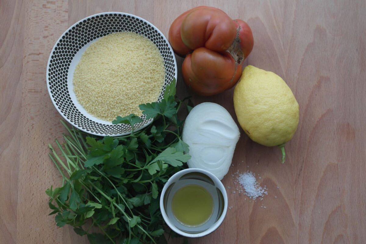 tabul ensalada libanesa paso 1