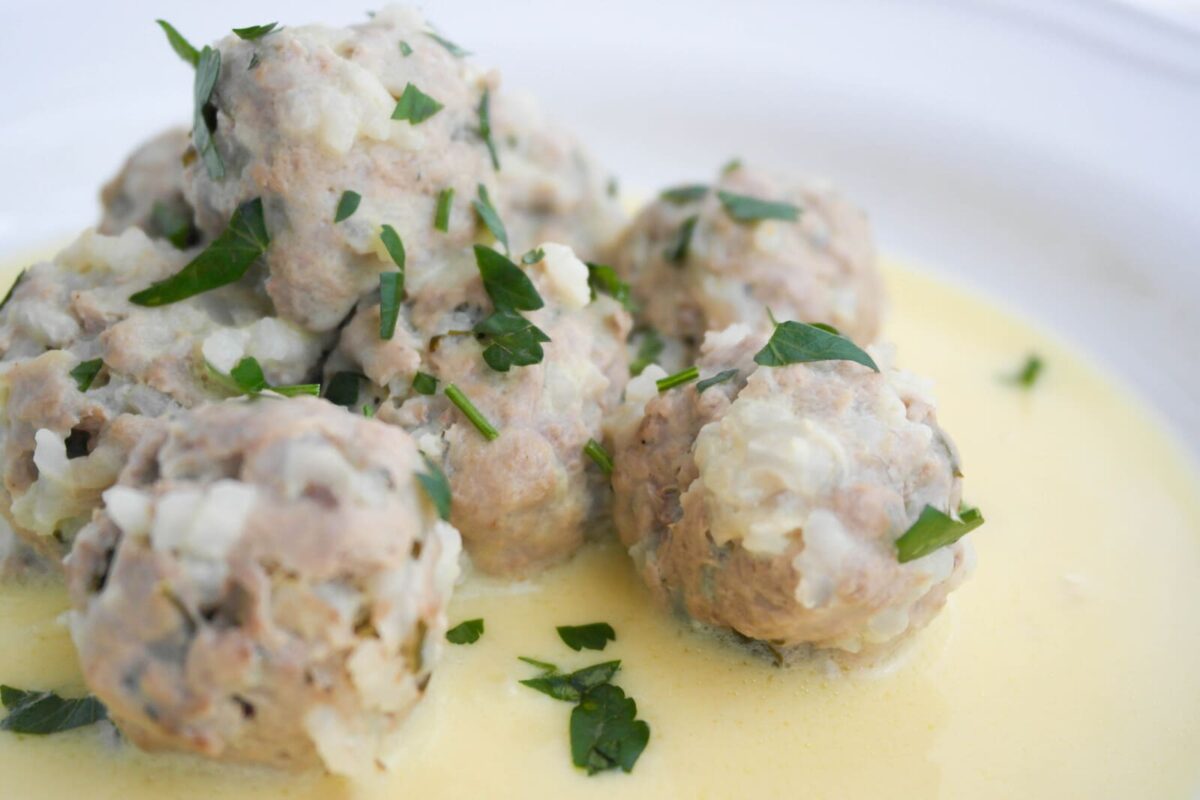 youvarlakia avgolemono albóndigas griegas paso 11