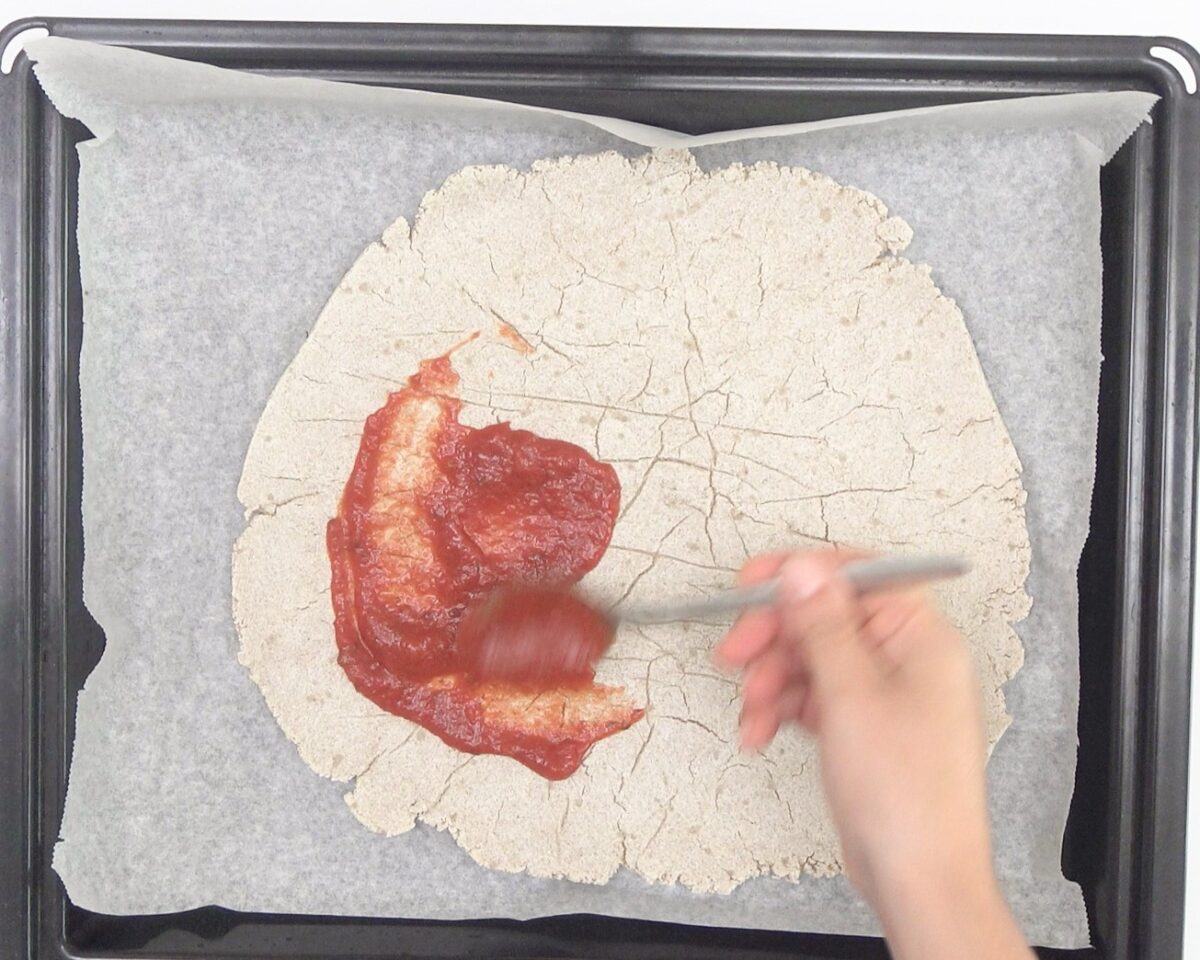 Pizza vegana sin gluten