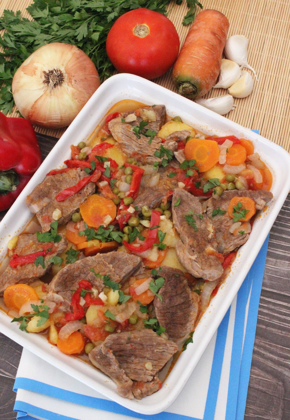 Bifés a la criolla. Receta fácil y tradicional argentina