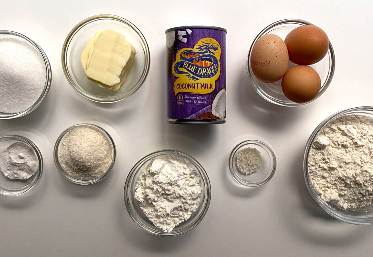 Bizcocho de leche de coco. Un postre delicioso paso a paso
