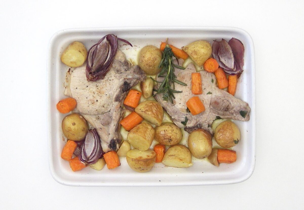 Chuletas de cerdo al horno
