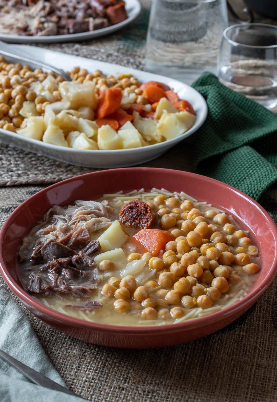 Cocido de garbanzos. Un clásico de la cocina española