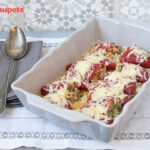 Pimientos del piquillo rellenos de verduras y huevo