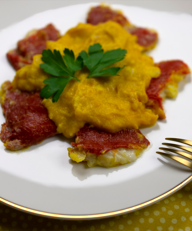 Pimientos rellenos de gambas y bacalao. Una receta deliciosa