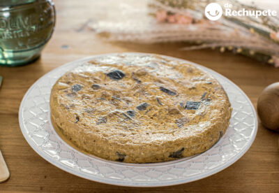 Tortilla de berenjena y cebolla. Una receta fácil paso a aso