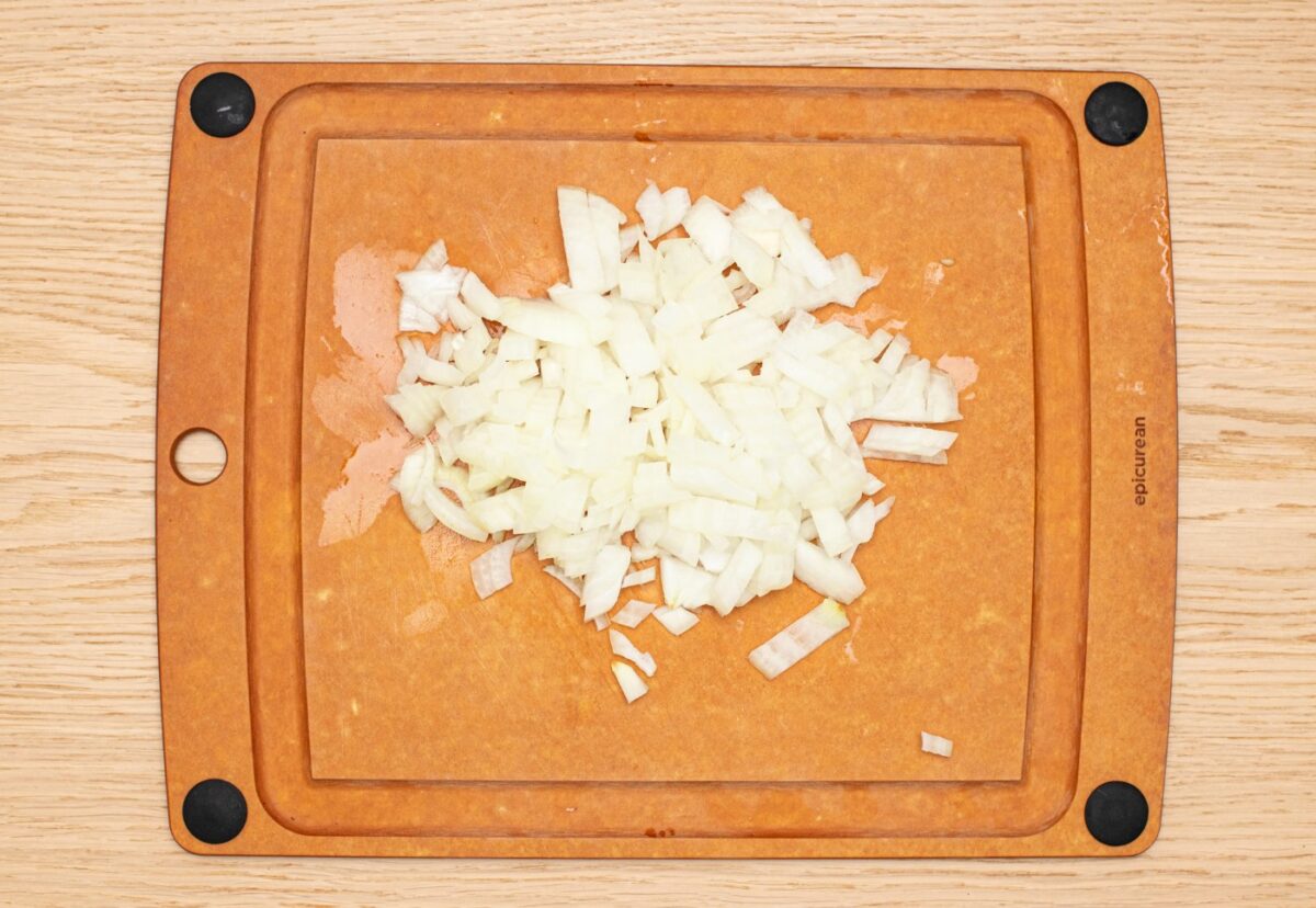 Tortilla de berenjena y cebolla. Una receta fácil paso a aso