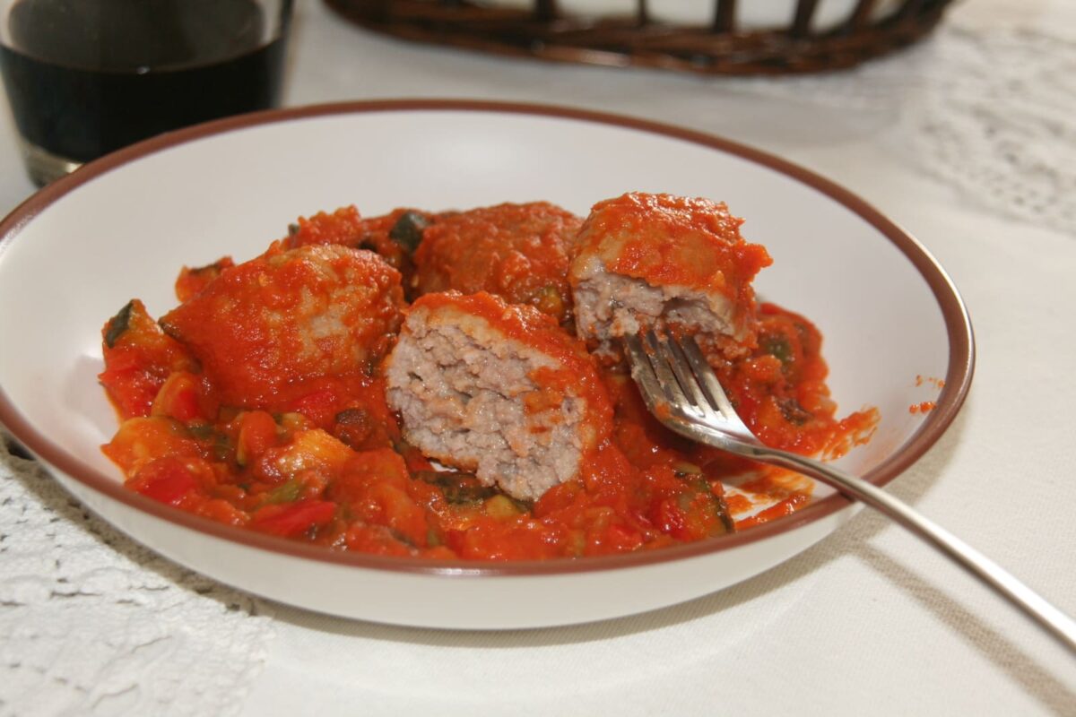 albóndigas con pisto paso 21