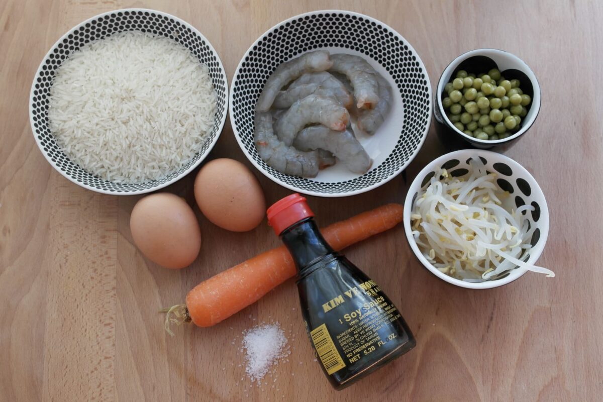 arroz frito paso 1