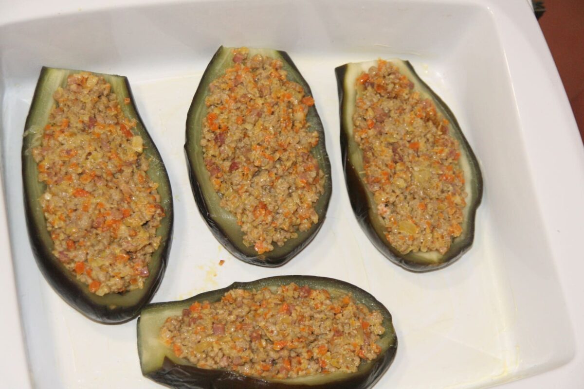 berenjenas rellenas de carne paso 20